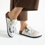 Bunte Damen-Clogs mit Fußbett