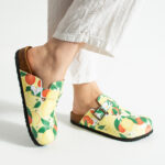 Bunte Damen-Clogs mit Fußbett