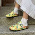 Bunte Damen-Clogs mit Fußbett