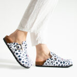 Bunte Damen-Clogs mit Fußbett