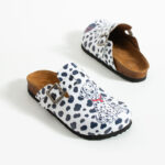 Bunte Damen-Clogs mit Fußbett
