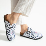 Bunte Damen-Clogs mit Fußbett