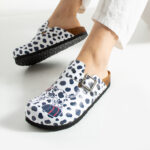 Bunte Damen-Clogs mit Fußbett