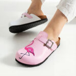 Bunte Damen-Clogs mit Fußbett