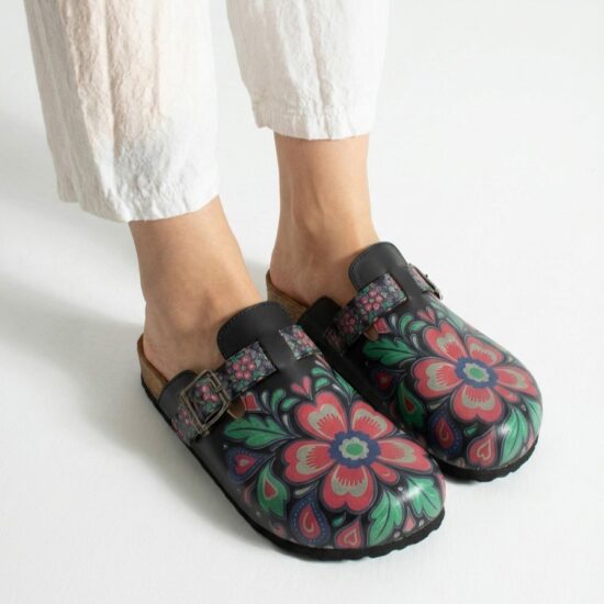 Bunte Damen-Clogs mit Fußbett Damen-Berufsclogs mit Fußbett Bunte Clogs für Damen