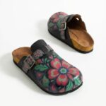 Bunte Damen-Clogs mit Fußbett