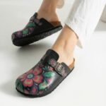 Bunte Damen-Clogs mit Fußbett