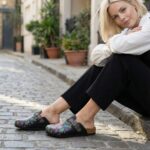 Bunte Damen-Clogs mit Fußbett