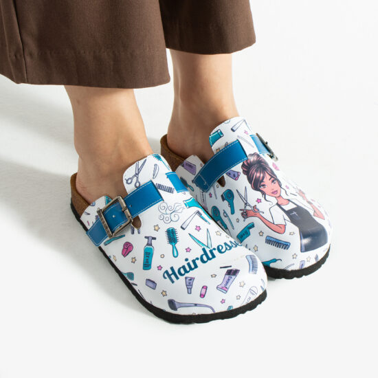 Damen-Clogs mit Fußbett für Friseurinnen Damen-Berufsclogs mit Fußbett Friseurschuhe