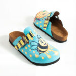 Bunte Damen-Clogs mit Fußbett