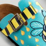 Bunte Damen-Clogs mit Fußbett