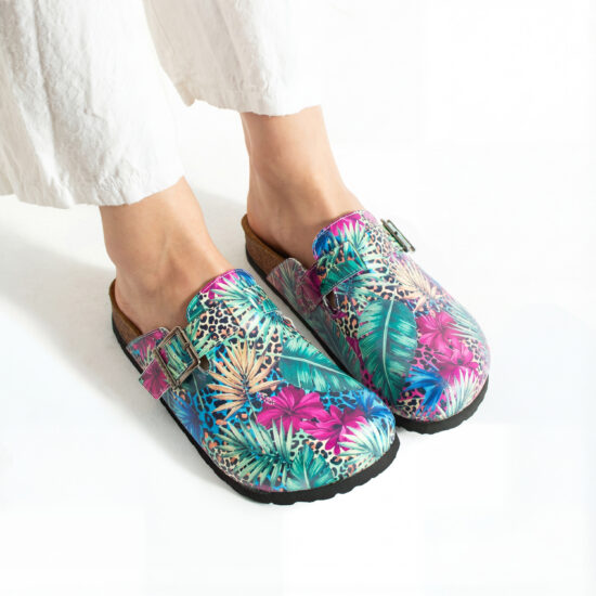 Bunte Damen-Clogs mit Fußbett Damen-Berufsclogs mit Fußbett Bunte Clogs für Damen