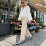 Bunte Damen-Clogs mit Fußbett