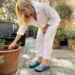 Bunte Damen-Clogs mit Fußbett
