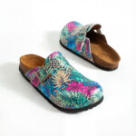 Bunte Damen-Clogs mit Fußbett