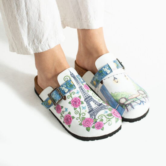 Bunte Damen-Clogs mit Fußbett Damen-Berufsclogs mit Fußbett Bunte Clogs für Damen