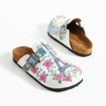 Bunte Damen-Clogs mit Fußbett