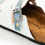 Bunte Damen-Clogs mit Fußbett