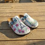 Bunte Damen-Clogs mit Fußbett