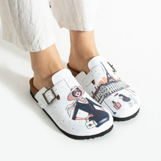 Bunte Damen-Clogs mit Fußbett Damen-Berufsclogs mit Fußbett Bunte Clogs für Damen