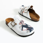 Bunte Damen-Clogs mit Fußbett