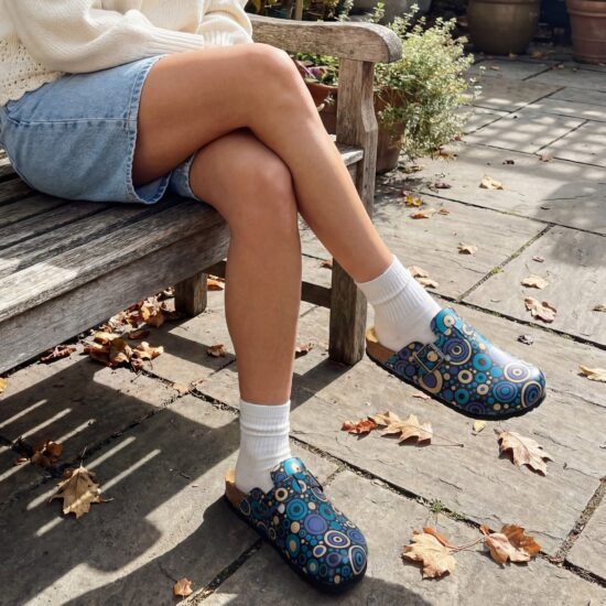 Bunte Damen-Clogs mit Fußbett Damen-Berufsclogs mit Fußbett Bunte Clogs für Damen 2