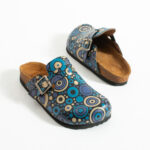 Bunte Damen-Clogs mit Fußbett