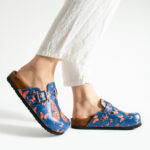 Bunte Damen-Clogs mit Fußbett