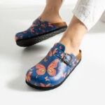 Bunte Damen-Clogs mit Fußbett