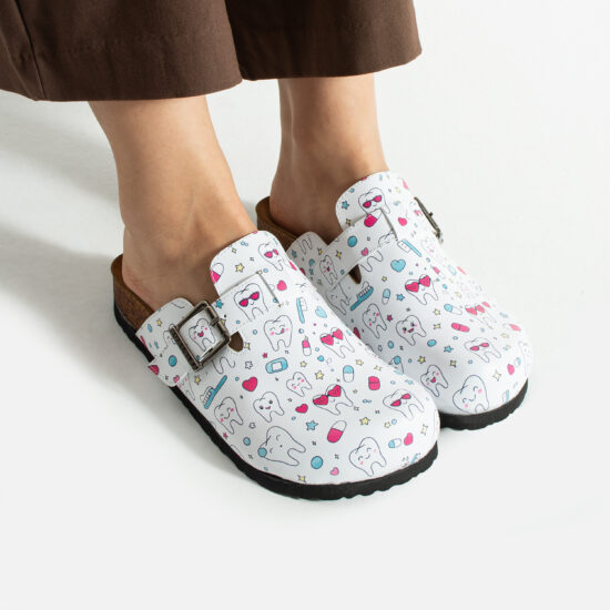 Damen-Clogs mit Fußbett für Zahnärzte Damen-Berufsclogs mit Fußbett Praxisschuhe Zahnarzt