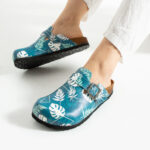 Bunte Damen-Clogs mit Fußbett