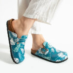 Bunte Damen-Clogs mit Fußbett