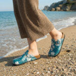 Bunte Damen-Clogs mit Fußbett