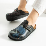 Bunte Damen-Clogs mit Fußbett