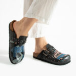 Bunte Damen-Clogs mit Fußbett