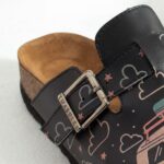 Bunte Damen-Clogs mit Fußbett