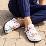 Damen-Clogs mit Fußbett für Tierarztpraxis