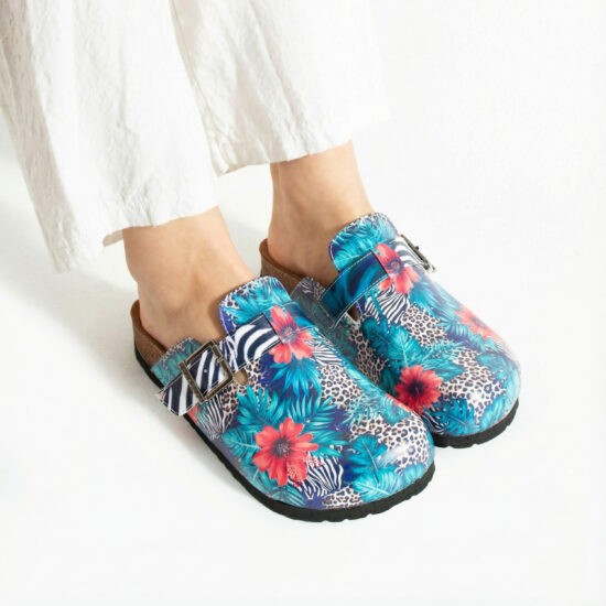 Bunte Damen-Clogs mit Fußbett Damen-Berufsclogs mit Fußbett Bunte Clogs für Damen