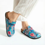 Bunte Damen-Clogs mit Fußbett