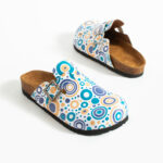 Bunte Damen-Clogs mit Fußbett