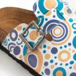 Bunte Damen-Clogs mit Fußbett