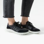 Barfußschuhe für Damen aus echtem Leder mit breiter Zehenbox Barfußschuhe für Damen