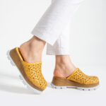 Damen Imara Flora Ochre от Естествена кожа