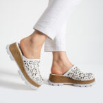 Damen Imara Bloom White от Естествена кожа