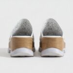 Clogs Schuhe für Damen aus weißem Leder - Detail