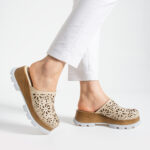 Damen Imara Bloom Beige от Естествена кожа