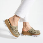 Damen Imara Flora Olive от Естествена кожа