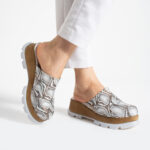Damen Imara Python Silver от Естествена кожа