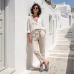 Clogs Schuhe für Damen aus blauem Leder - Син