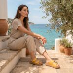 Damen Malia Mustard от Естествена кожа